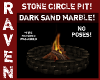 DRK SAND MARBLE FIRE PIT