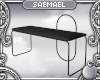 S:~ Small black bench