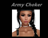 Silver Army Choker