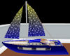 Blue Sailing Yacht