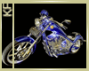Blue Black Motorcycle 