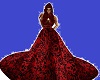 Black, gold n red gown