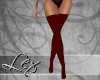 LEX dark red stockings