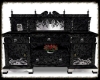 cabinet,black&silver