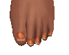 LWR}Feet/Orange Nails