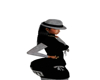black n gray hat