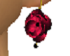 Gothic rose earrings