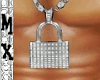 Men's Lock Necklace