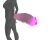rose pink fox tail