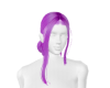 Purple updo hair