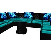 Teal Wolf Club Couch MP