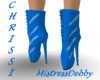 MistressDebby boot Blue