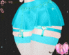 K | Blue Hearted Skirt