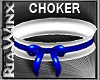 Wx:Blue Bows Choker