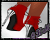 {QK}Red Bad bish Boots