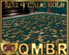 QMBR Rug Teal & Gold