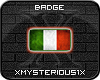 [X] Italian Flag Badge