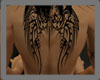 *E* tribal wings tattoo