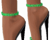 Ruffle Heels Green