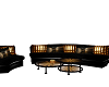 Black/gold couch