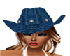Cowgirl Hat Dark Denim