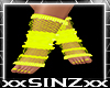 Neon Glow Yellow Socks