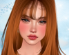 Halle Ginger + bangs