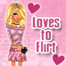 Pink/loves to flirt
