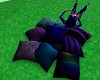 PURPLE AND BLUE PILLOWS