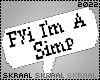 S| Simp ChatBubble