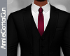 Black Suit~ Burgundy Tie