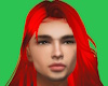 {P} Fire Red Male Hair