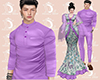 L: Baju Melayu Purple