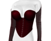 Burgundy Corset Top