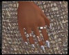 Silver Nails w Rings