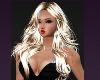 Little Black Dress Sexy Blond Lady Model Diva Chic