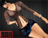 pb brown blue skirt