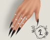 L. Black nails