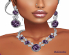 Purp Bedazzle Necklace 7