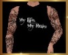 MY LIFE MY RULES BLK TOP