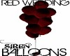 RED WEDDING BALLOONS