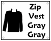 (IZ) Zip Vest Gray Gray