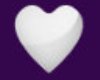 Wht Heart /Dk Purple