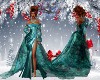 HOLIDAY TEAL  GOWN