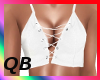Q~Laced Top White