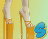 Bimbo Orange Heels