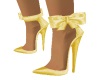 Gold satin bow courts