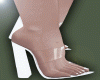 white heel clog