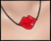 *Ky* Red Lips Necklace