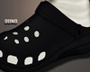 BLK Crocs/ White Socks